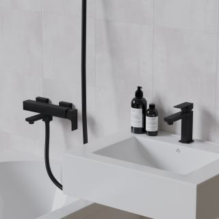 Смеситель для ванны Paini Grazia 21PZ111 чёрный матовый